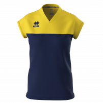 Волейбольна футболка жіноча Errea BESSY Темно-синій/Жовтий